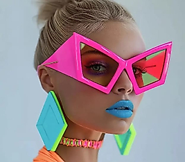 Büyük Boy Vintage Cadı Güneş Gözlüğü